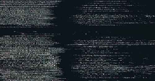 Digital Glitch Ruido estático Distorsión difusa Negro