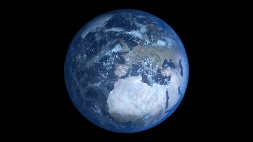 Spining Earth Transparent Alpha Loop