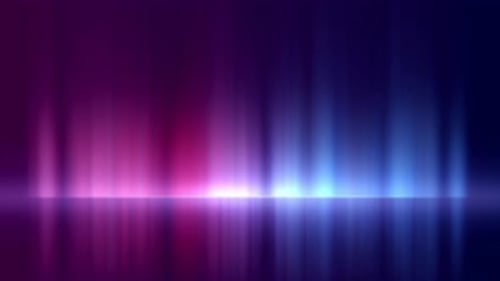Purple Blue Aurora Borealis