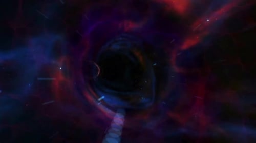 Abstract Animated Tunnel with Cosmic Eye