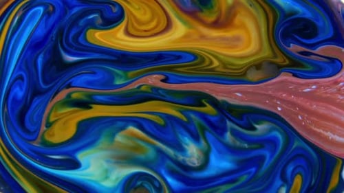 Abstract Background With Organic Effect Fluid Painting 1