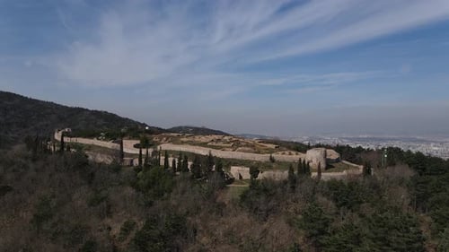Aerial Byzantium Historical Ruin