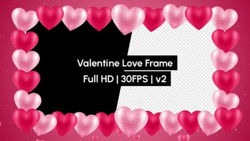 Animated Heart Frame for Romantic Videos