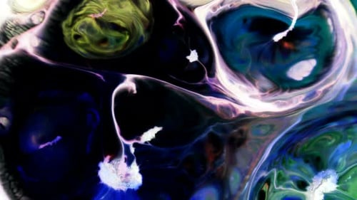 Abstract Ink and Paint Swirls