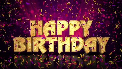 Célébrez un joyeux anniversaire avec des confetties