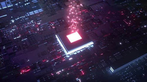 Glowing Chip Datenübertragung
