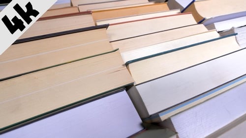 Stacks of Books Displaying Literary Knowledge