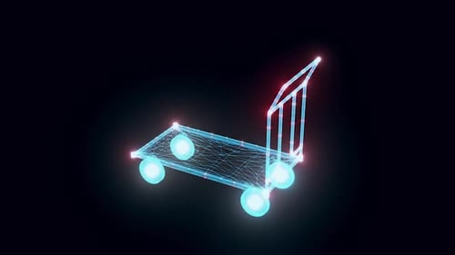 Trolley Hologram Rotating Hd