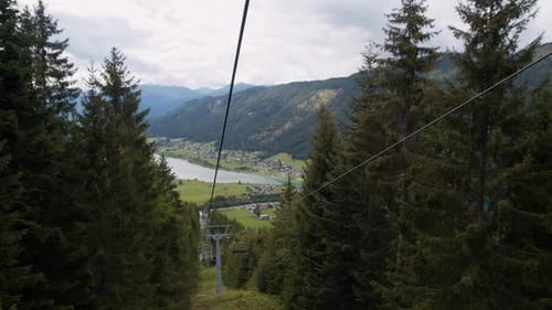 Empty Ski Lift in the Austrian Alps