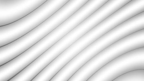 Clean White Wavy Lines Abstract Looping Background