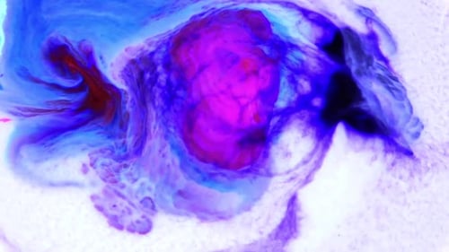 Diffusion d'encre abstraite colorée Explode 58