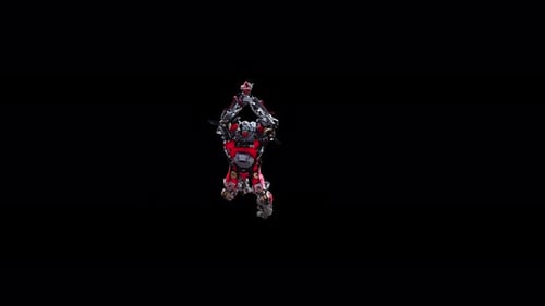 65 Roboter schwingen zum Landen 4K