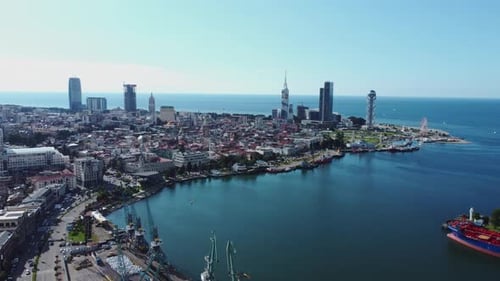 city batumi aerial view - Georgia
