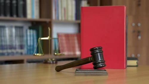 Scale of Justice Judge Gavel and Legal Lawyer Books