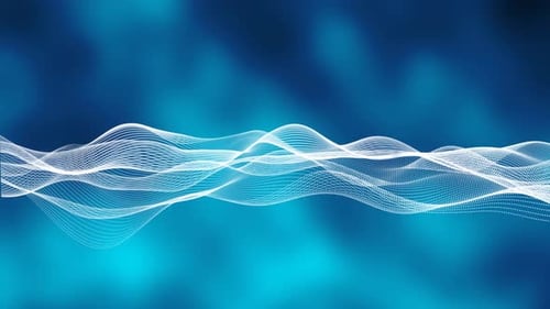 New white particle line wave motion
