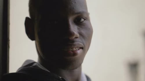 Young Man Close Up Portrait