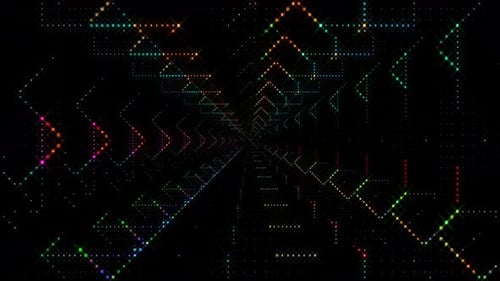 Futuristic Glowing Digital Grid Network Abstract Background