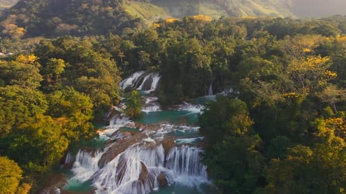Agua Azul Waterfalls in Chiapas Mexico