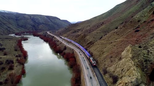 Motorcycles And Train