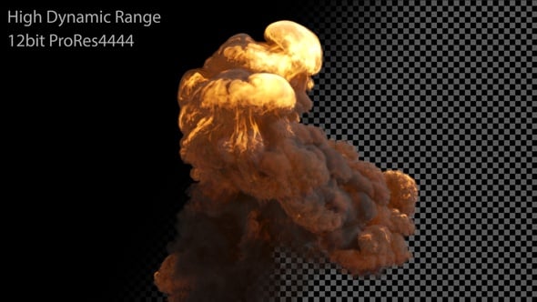 Rising Explosion, Elements Motion Graphics ft. burn & detonation - Envato