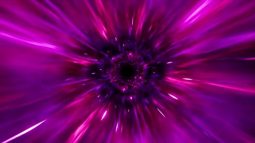 Abstract Hyperspace Tunnel Journey Motion Background