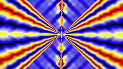 Kaleidoscope, mandala. 3d render music broadcast TV flashing, night club, music video vj pattern