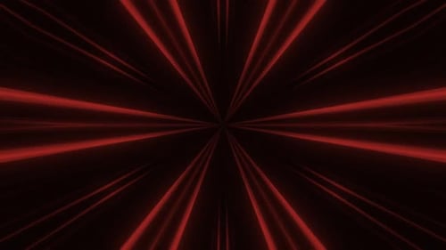 abstract red neon light loop