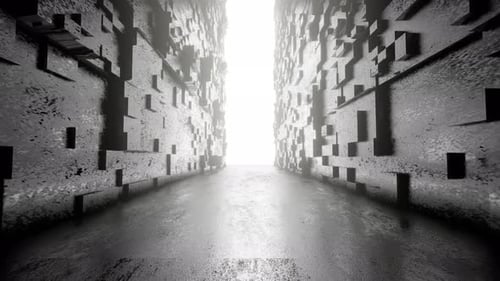 3D rendered architecture visualisation of building interior