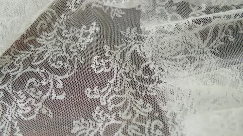 Lace White Fabric Closeup