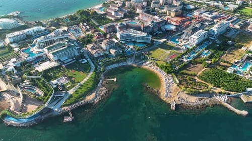 Hotels filmed on a drone Turkey Alanya Avsallar 4 K