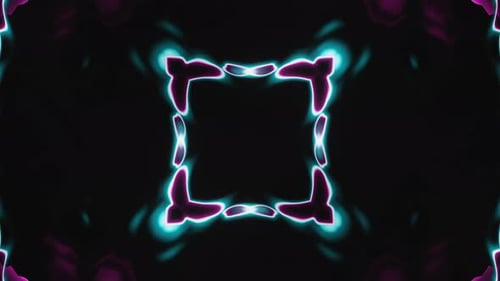 Abstract Blue Red and Purple Kaleidoscope Flash Vj Loop Animation
