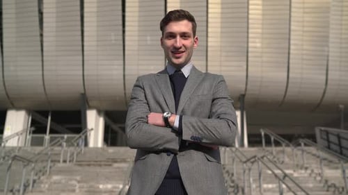 Smiling businessman