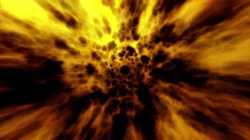 Abstract Fiery Warp Tunnel Background Loop