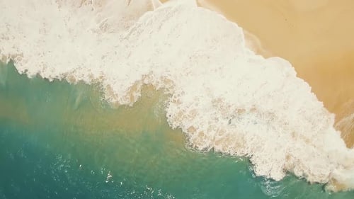Aerial Beach Waves