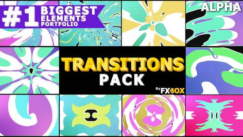 Animated Fluid Transitions Pack with Gradient Effects