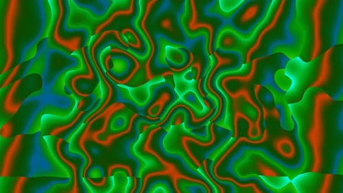 Psychedelic Liquid Abstract Organic Motion Background