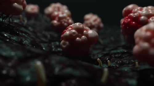 Dynamic Abstract Microscopic Organisms Animation for Medical Science