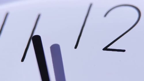 Uhr im klassischen Stil, Nahaufnahme