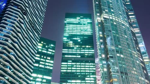 Buildings Video Footage - Time Lapse Video Of Tall Buildings