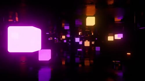 Neon Cubes VJ Loop