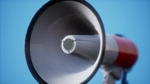 Elektrischer Retro-Lautsprecher Megaphon