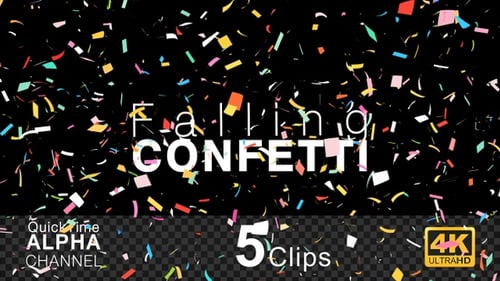 Multi-Color Falling Paper Confetti Pack