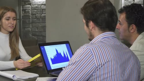 People Having Meeting at Office Workplace Conference Room