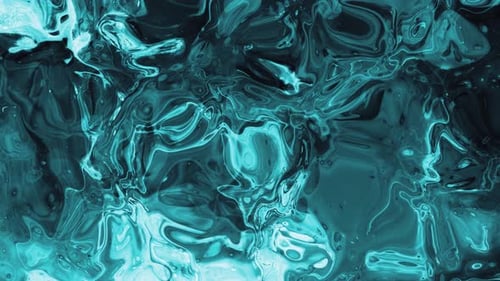 Animación líquida de pintura de agua abstracta de color