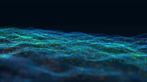 abstract technology digital particle wave background. Vd 96