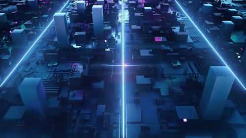 Digitales Boxen Neon-Hintergrund
