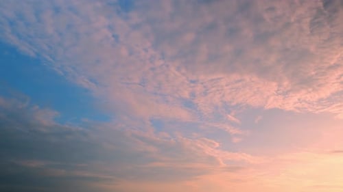 Dramatic Sky Time-lapse with Pink and Blue Clouds