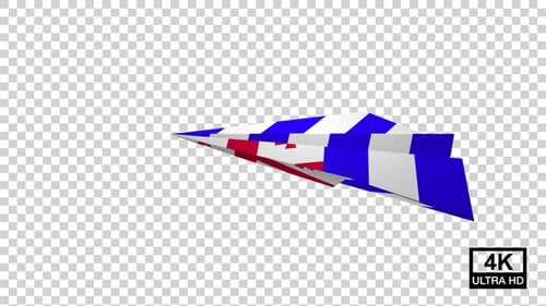 Avion en papier de drapeau Ajaria V2