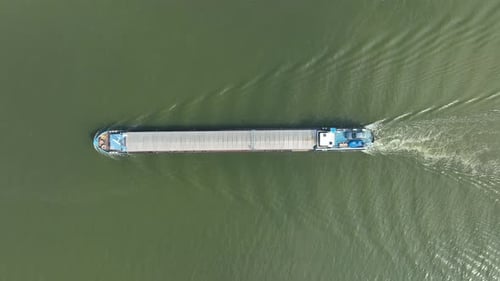 Ferry Carrying New Vans and Vehicles at Sea