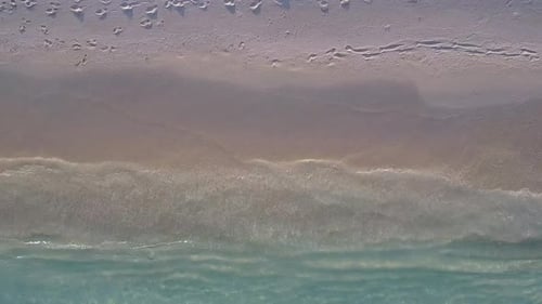 Aerial drone nature of sea view beach by sea with sand background